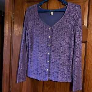 J Jill top size small , lace overlay.